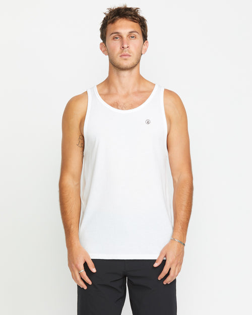 Men's Solid Heather Tank Front
