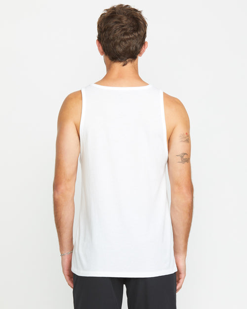 Men's Solid Heather Tank Back