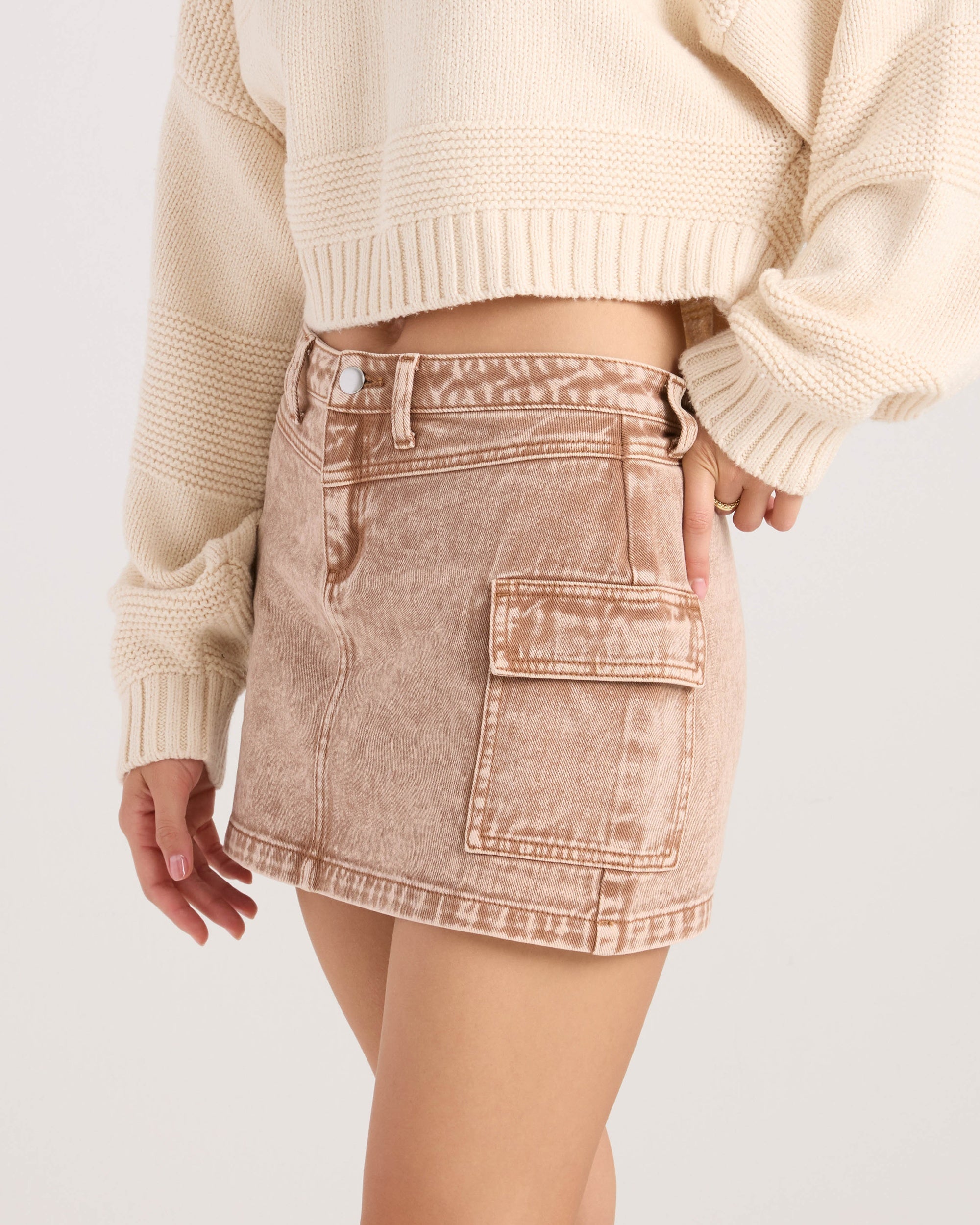 Women's Delia Cargo Mini Skirt - Image 3