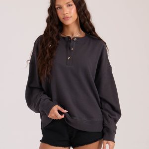 Women's Lived In Fleece Henley