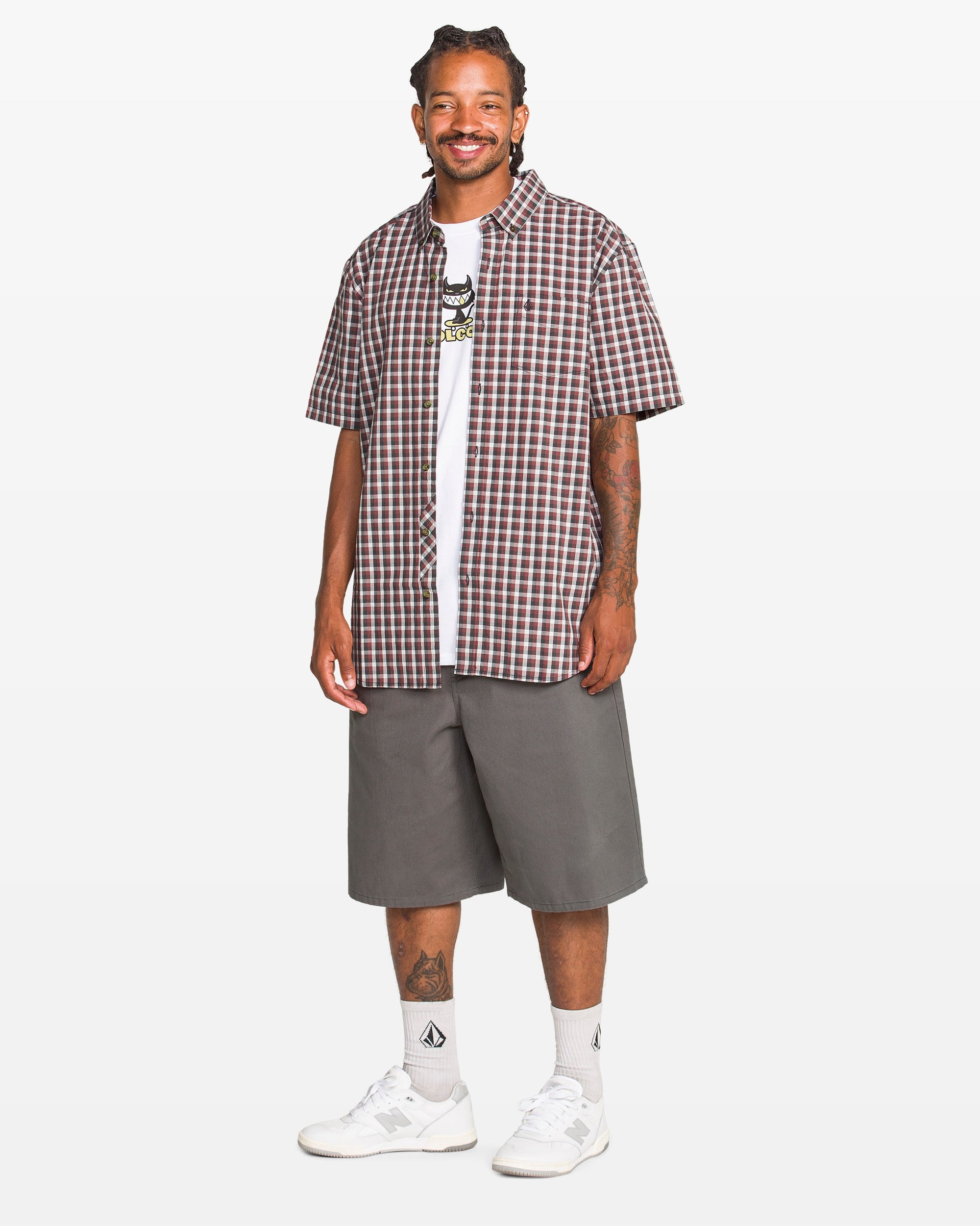 Men's Louie Check Short Sleeve Shirt - Image 5
