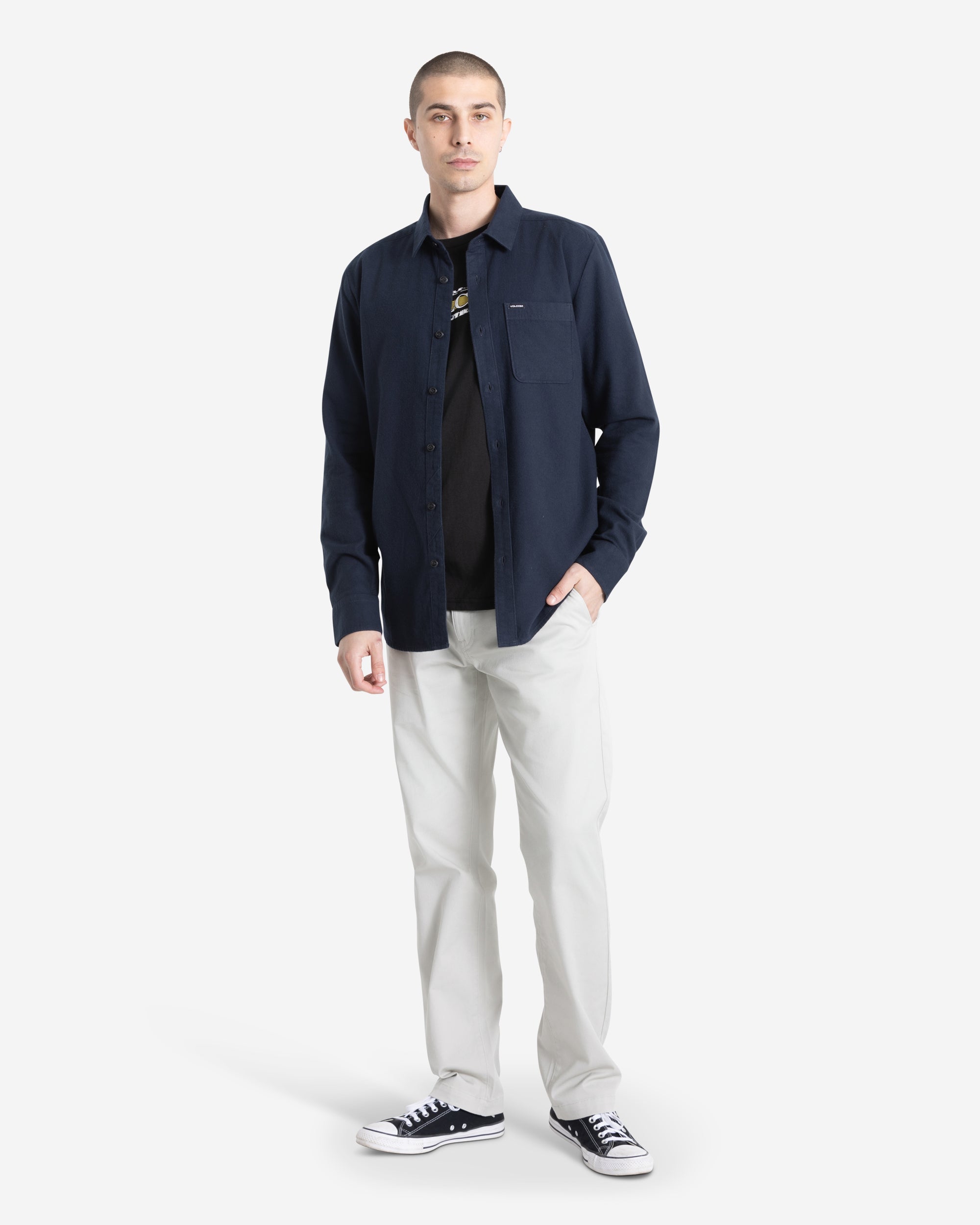 Men's Caden Solid Long Sleeve Shirt - Image 7