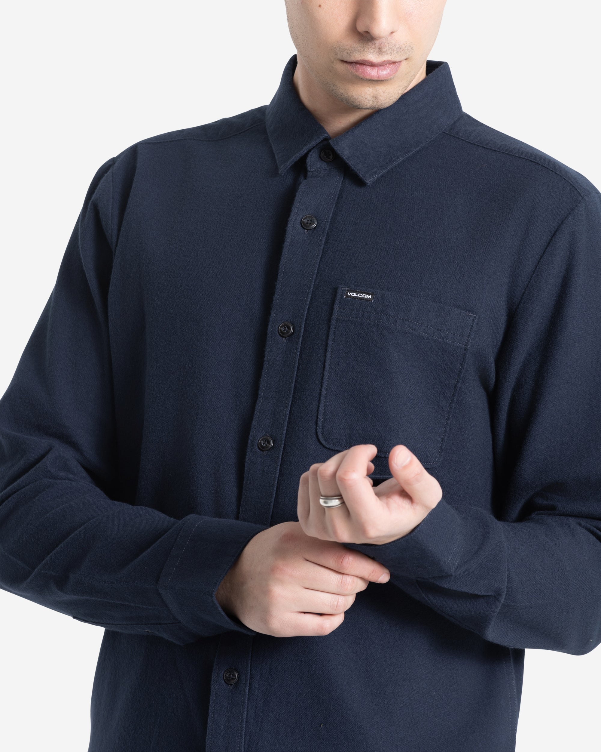 Men's Caden Solid Long Sleeve Shirt - Image 4