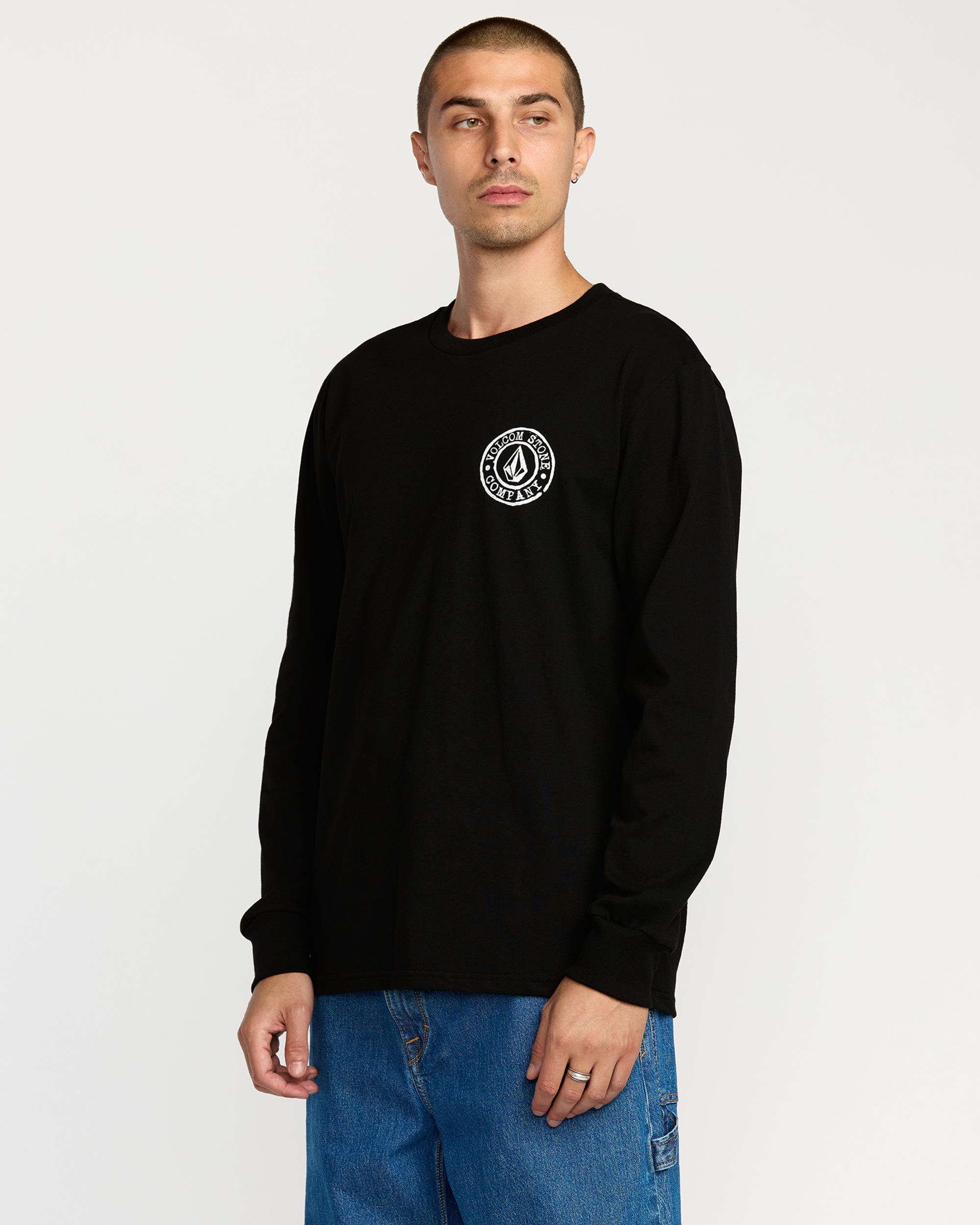 Men's Logo Stamp Long Sleeve Tee - Image 4