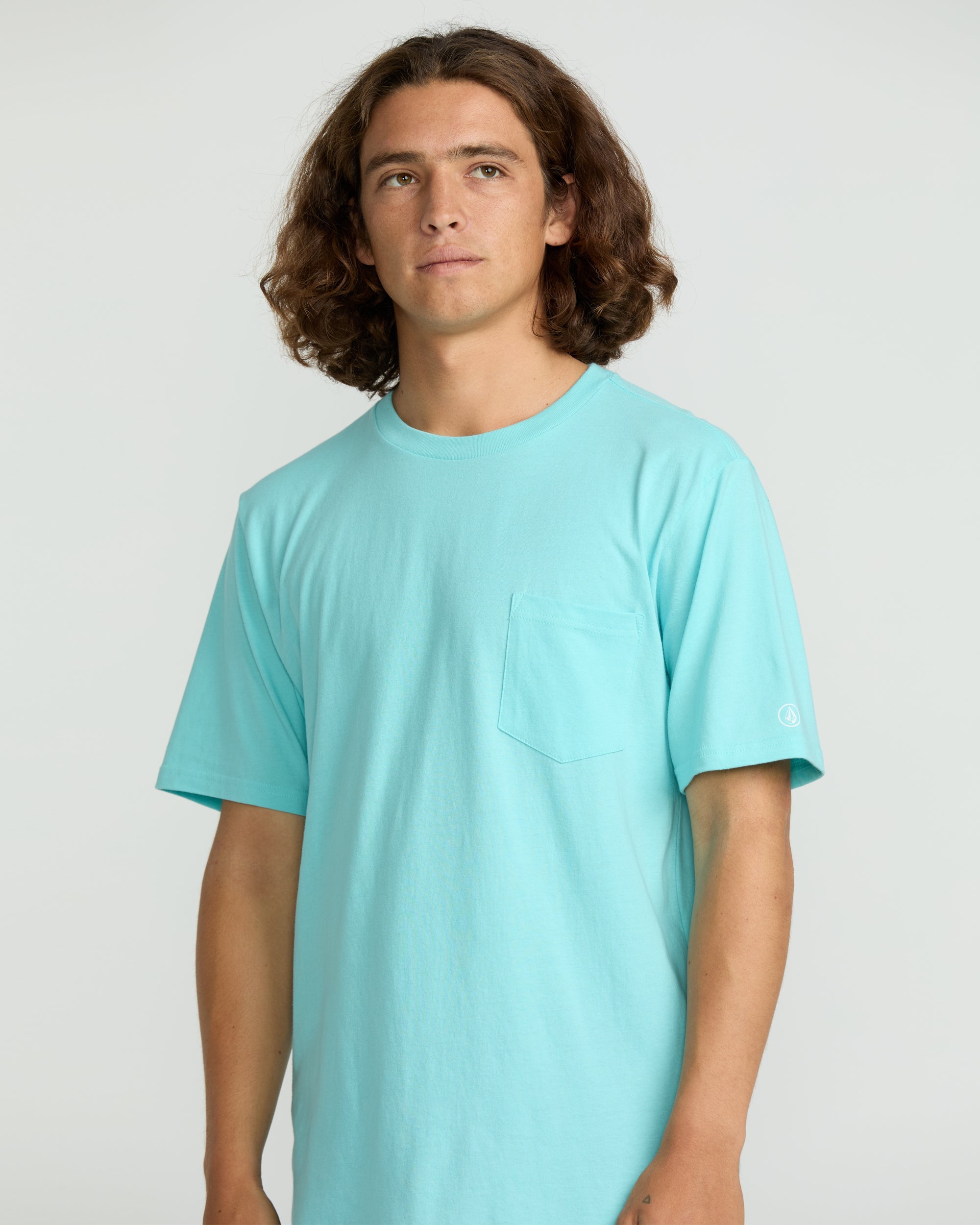 Men's Solid Short Sleeve Tee Pocket Tee - Image 4