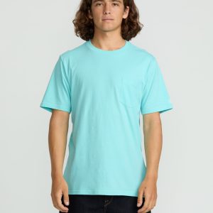 Men's Solid Short Sleeve Tee Pocket Tee