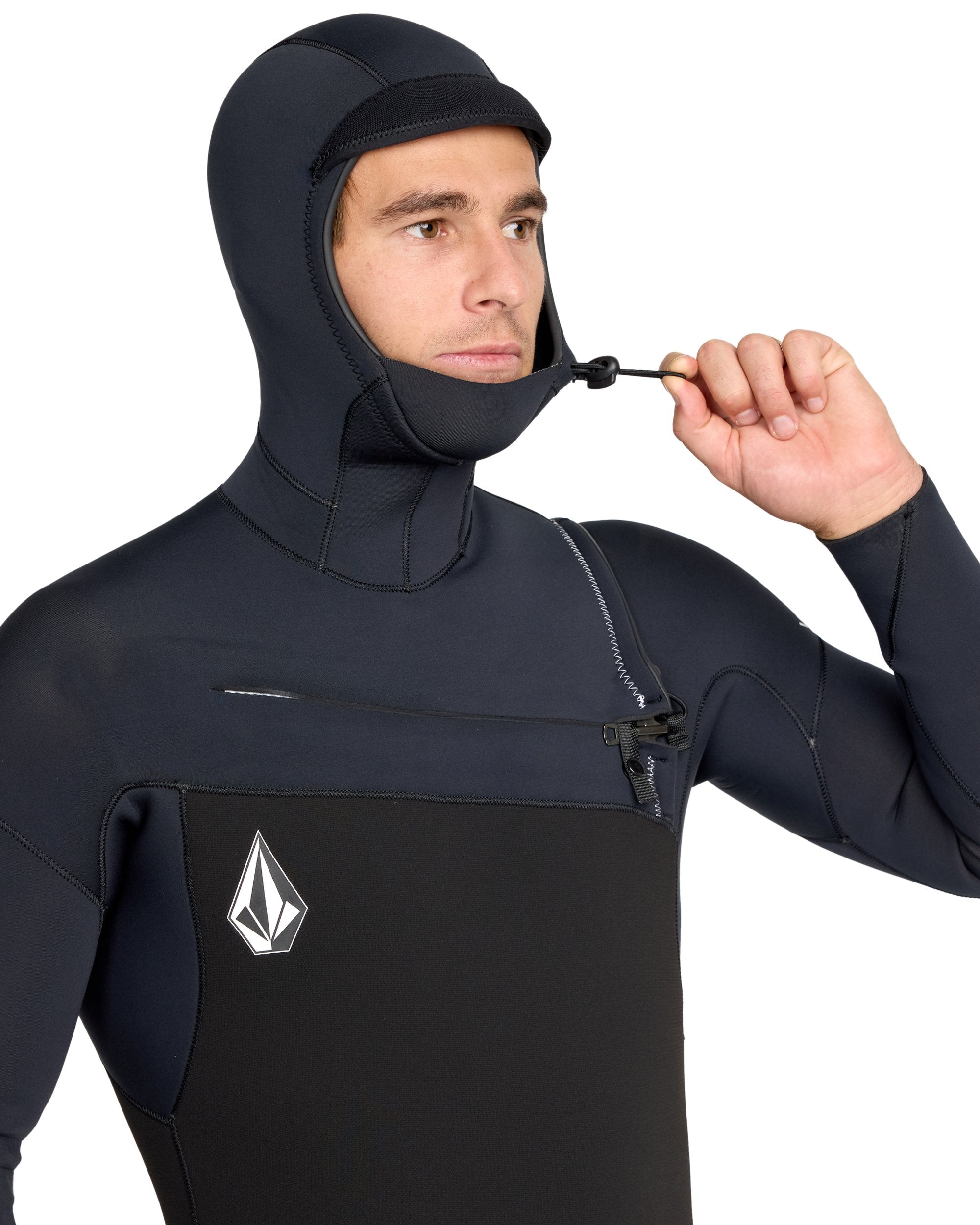 Men's 5/4/3MM Modulator Hooded Chest Zip Full Wetsuit - Image 4