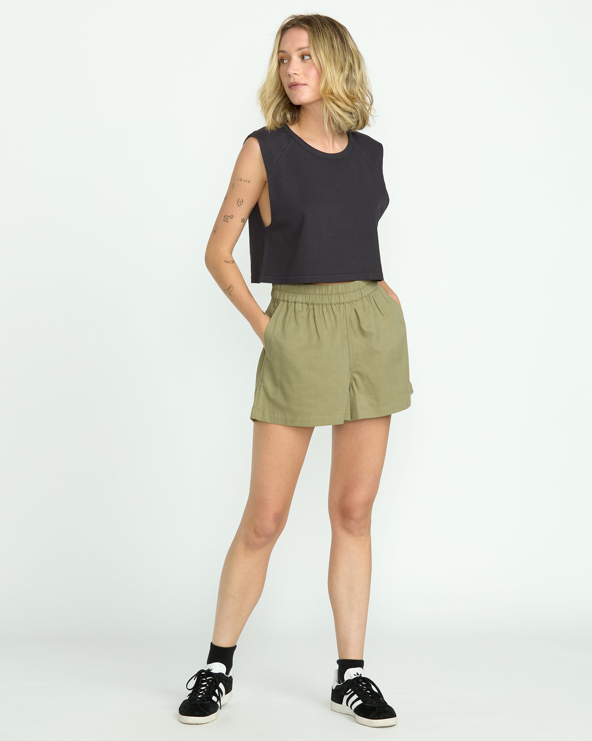 Women's Lived In Track Shorts - Image 5