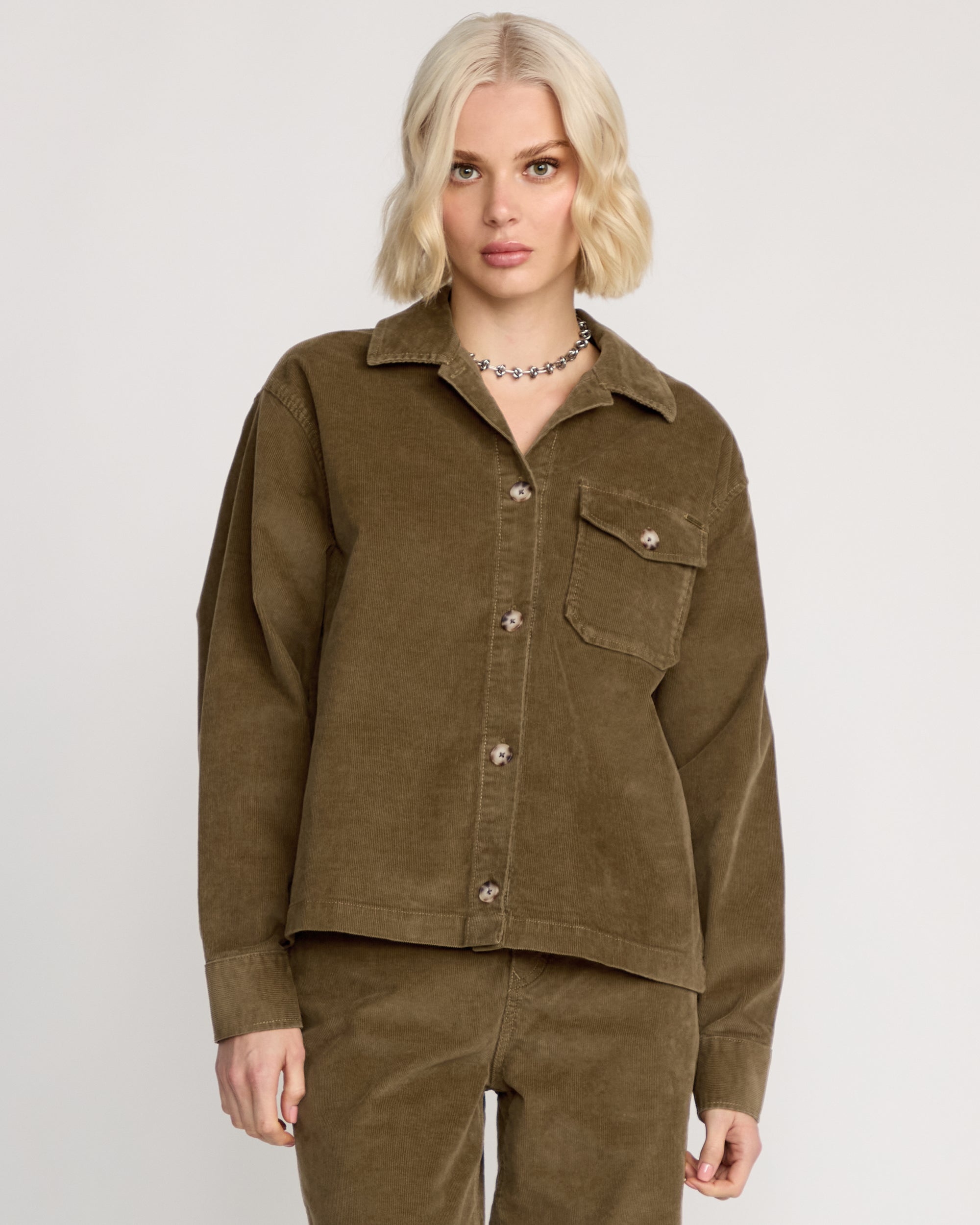 Women's Stoned BF Shacket - Image 3