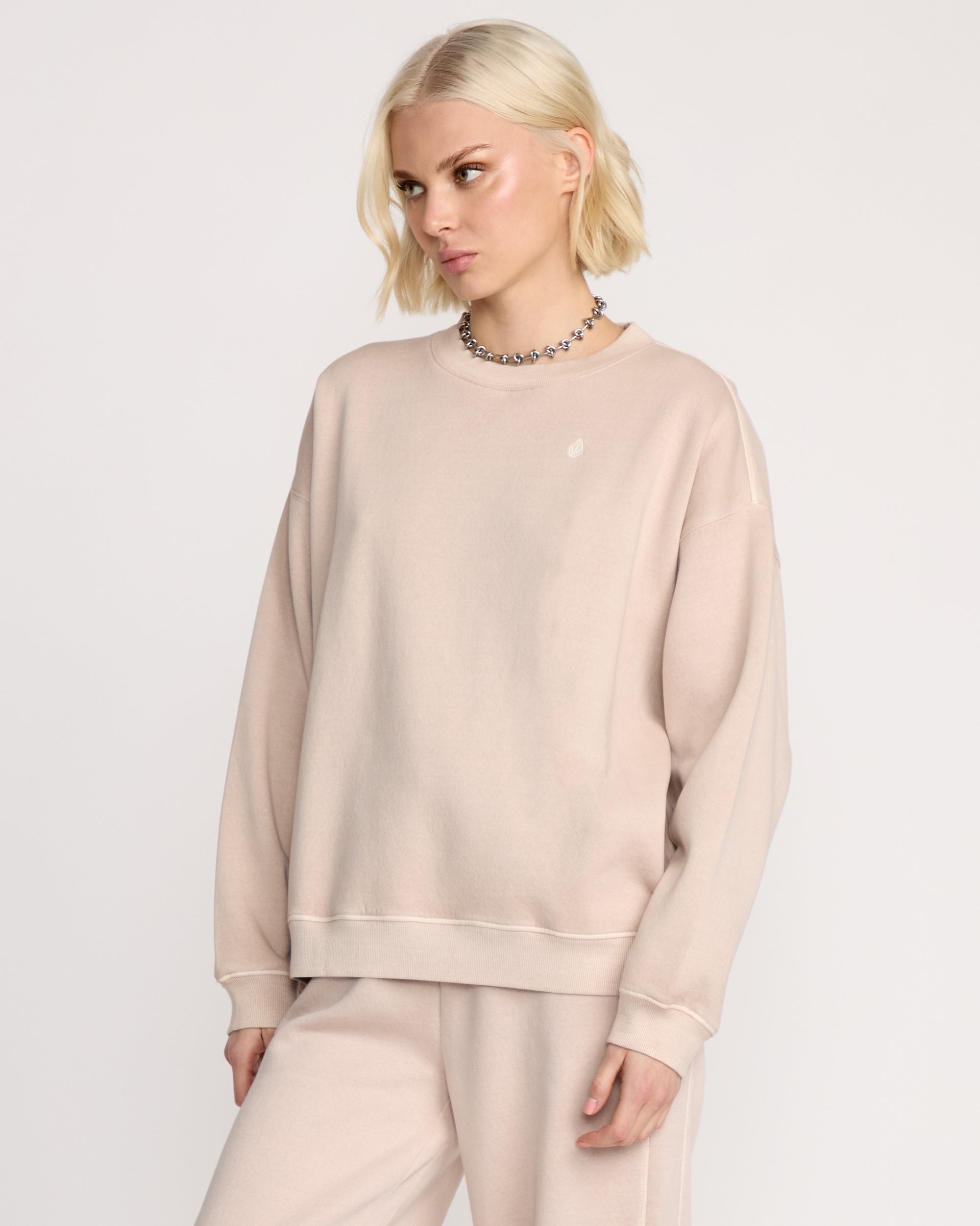 Women's Stone Soft Crew