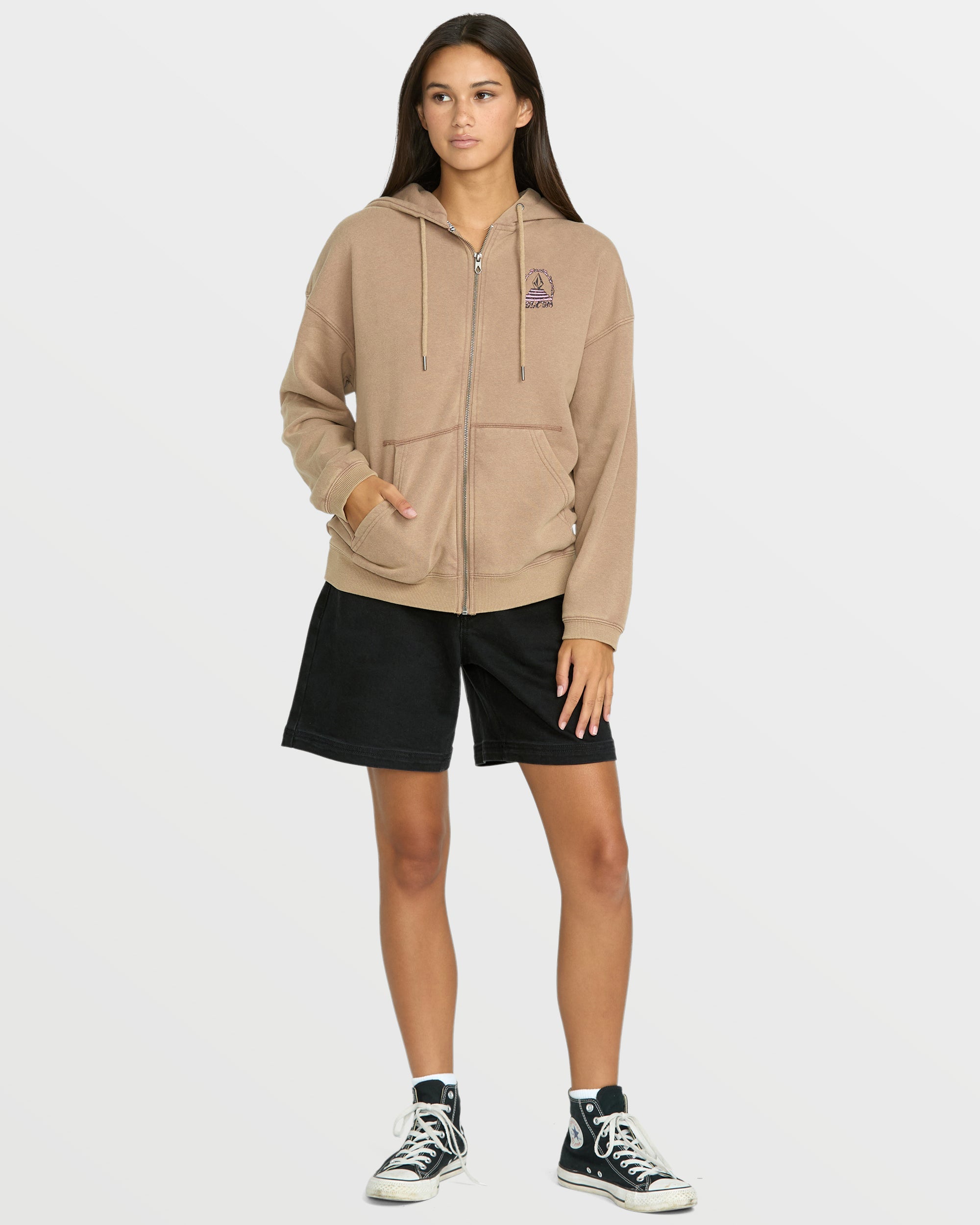 Women's Stone Art Up Zip Hoodie - Image 5