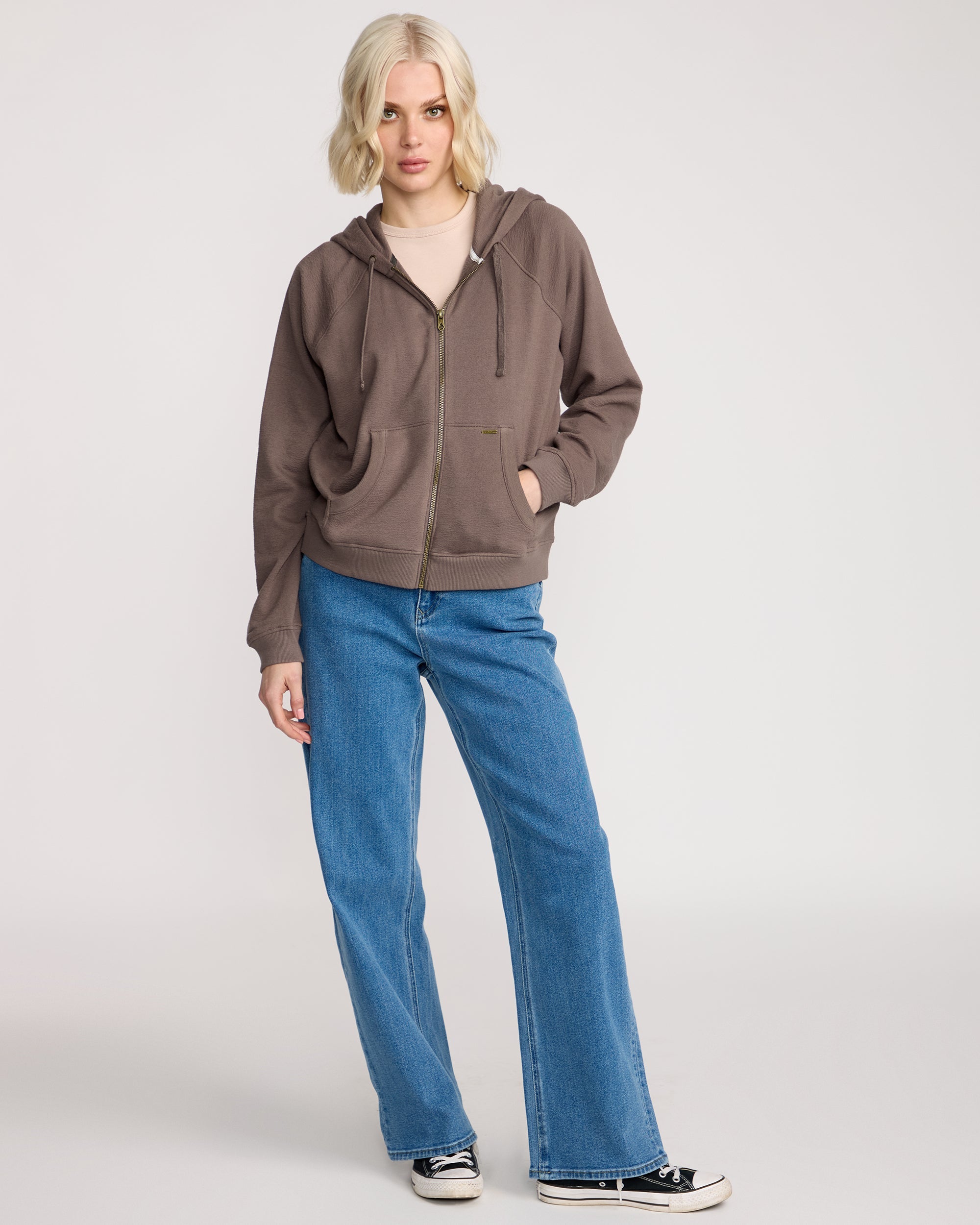 Women's Lived In Fleece Zip Hoodie - Image 2
