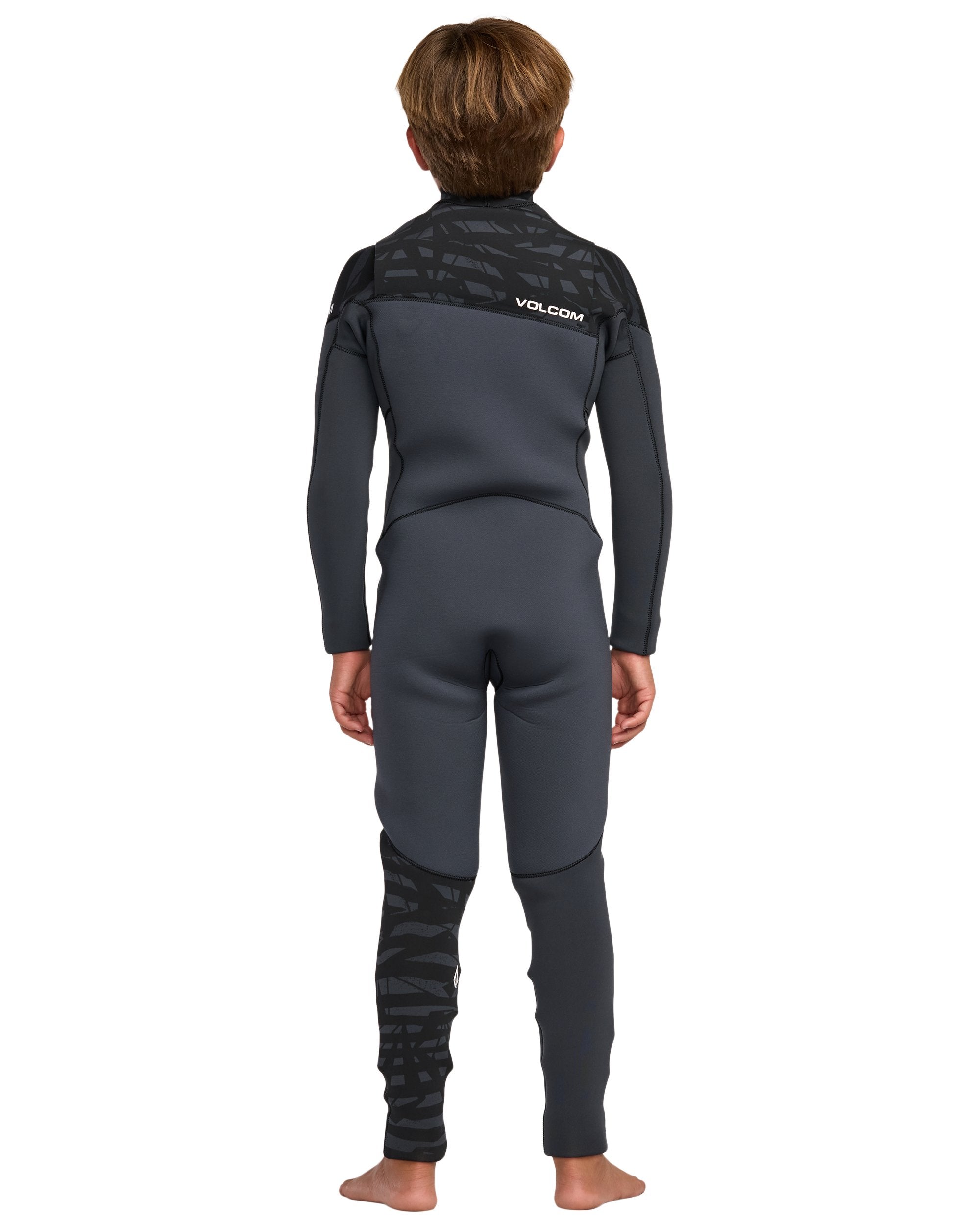 Kids' Big Boys' 3/2MM Modulator Chest Zip Full Wetsuit - Image 2